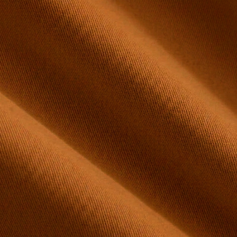 Detalhe macro da trama 2x1 da Megacotton caramelo